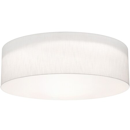 Afx Anton 30in. Medium Base Flush Mount, Linen White Shade ANF3044MB-LW